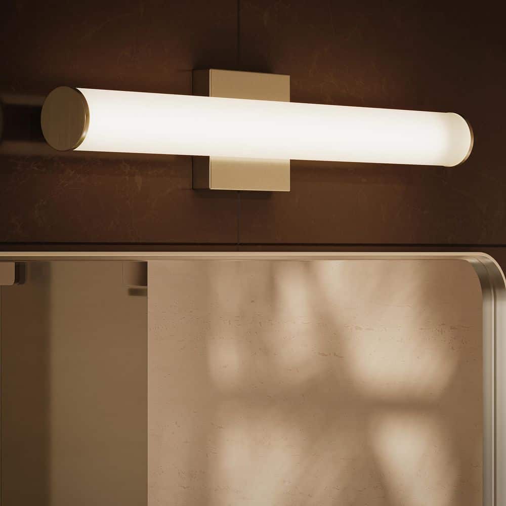 Phase 6.2 24 in. Brushed Nickel 5CCT Integrated LED Linear Vanity Light Bar price history on PriceWatchPro