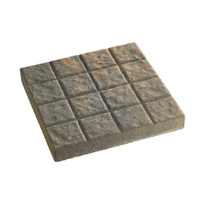 16 in. x 16 in. Charcoal/Tan Cobblestone Concrete Step Stone (90-Piece Pallet)