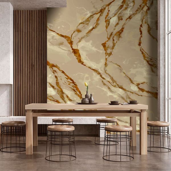 Marble Mirage Brown Wall Mural