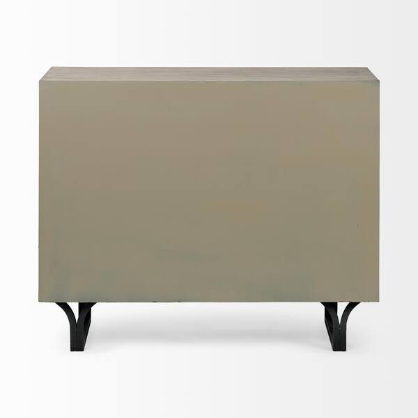 Mercana Giselle I 40L x 16W x 32H Light Brown Wood Three