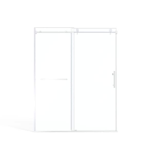 60 in. W x 75 in. H Sliding Framed Shower Door in Chrome With 5/16 in. (8 mm) Clear Glass