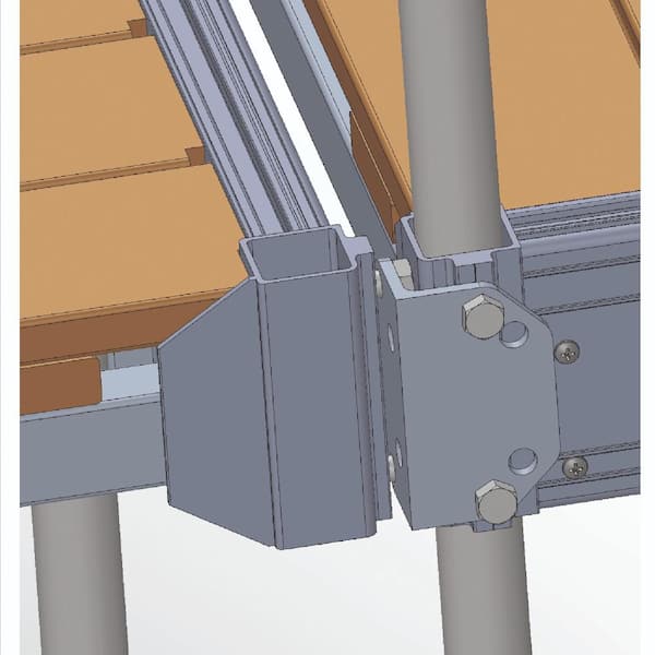 Aluminum L-Shape Corner Adaptors for 400 Series Docks (pair)