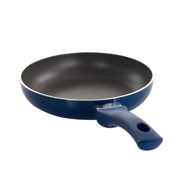 Eternal Living Nonstick Frying Pans Grill Pan Stainless Steel and Ceramic  Infused Square Griddle, Blue 9.5”