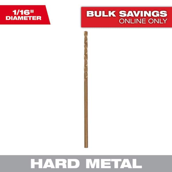 1/16 in. Cobalt Red Helix Twist Drill Bit