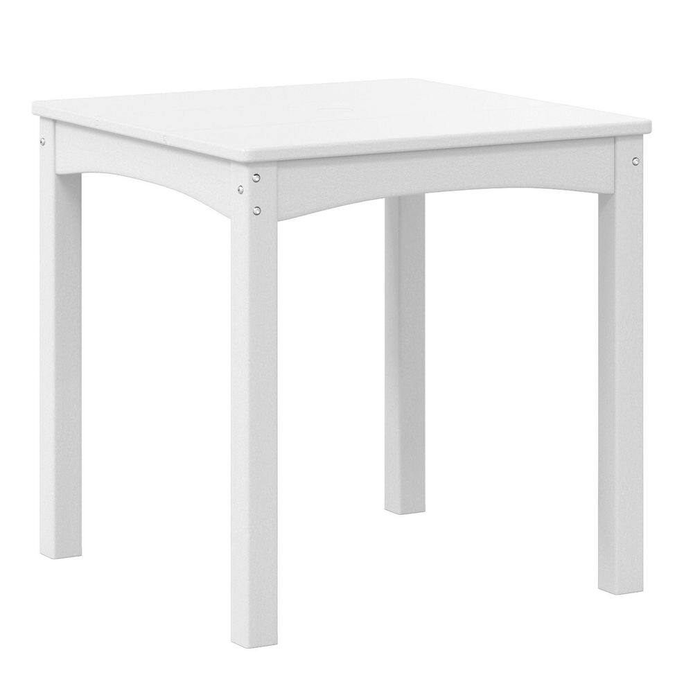 Garden Party Children's Outdoor Patio All Weather HDPE Plastic 24 in. Dining Table for Kids, White price history on PriceWatchPro