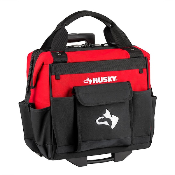 Husky - 14 in. 13 Pocket Rolling Tool Bag