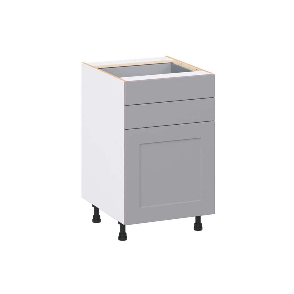 Roseland 21 in. W x 24 in. D x 34.5 in. H Assembled Shaker Base Kitchen Cabinet in Slate Gray with Two 5 in. Drawers price history on PriceWatchPro