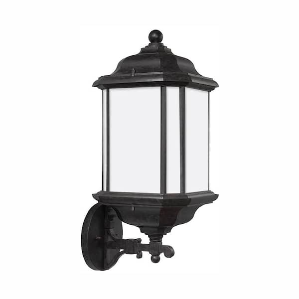 Generation Lighting Kent 1-Light Oxford Bronze Outdoor 19.25 in. Wall Lantern Sconce with LED Bulb