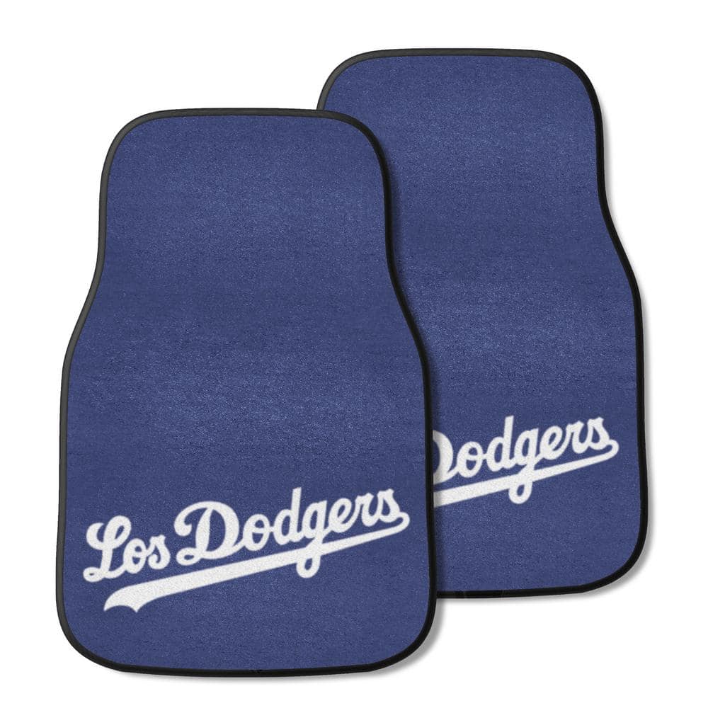 4PC MLB Los Angeles Dodgers Car Truck Black All Weather Carpet Floor Mats  Set