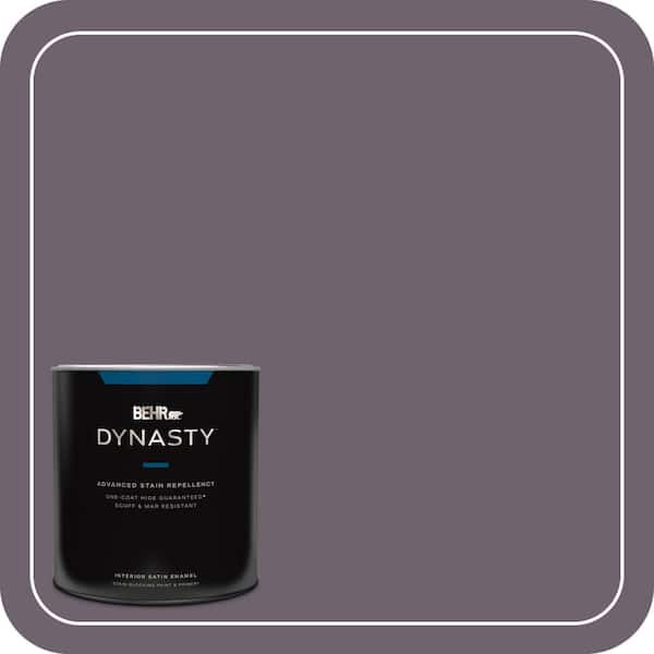 BEHR DYNASTY 1 qt. #670F-6 Vintage Grape Satin Enamel Interior Stain-Blocking Paint & Primer