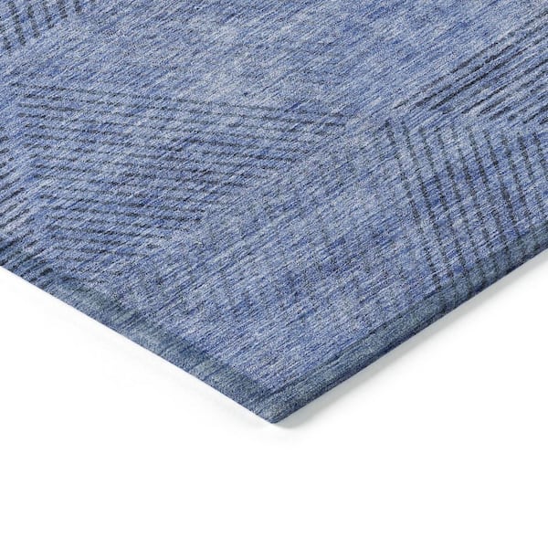 Chantille Machine Washable Indoor/Outdoor Abstract ACN777 Blue 8 ft. x 10 ft. Area Rug