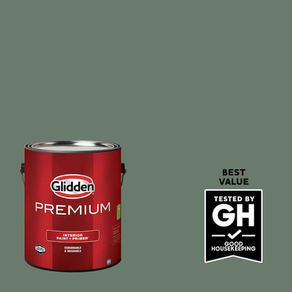 Glidden Premium 1 gal. PPG1134-6 English Ivy Eggshell Interior