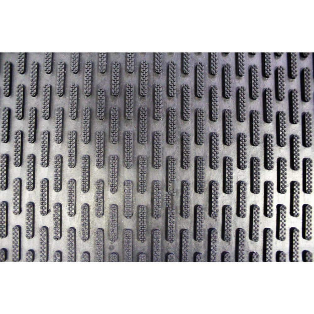 Envelor Black 3x5 Rubber Non-Slip Entrance Mat