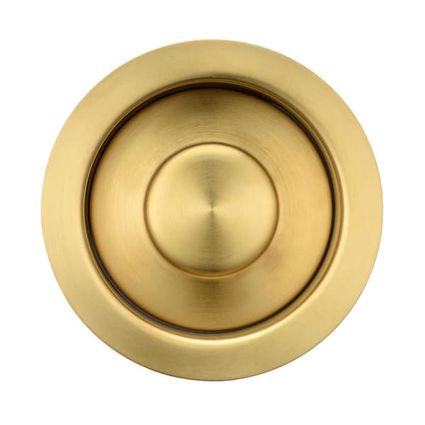 Signature Hardware 479905 4-1/2 Garbage Disposal Flange with Stopper Finish: Brushed Gold