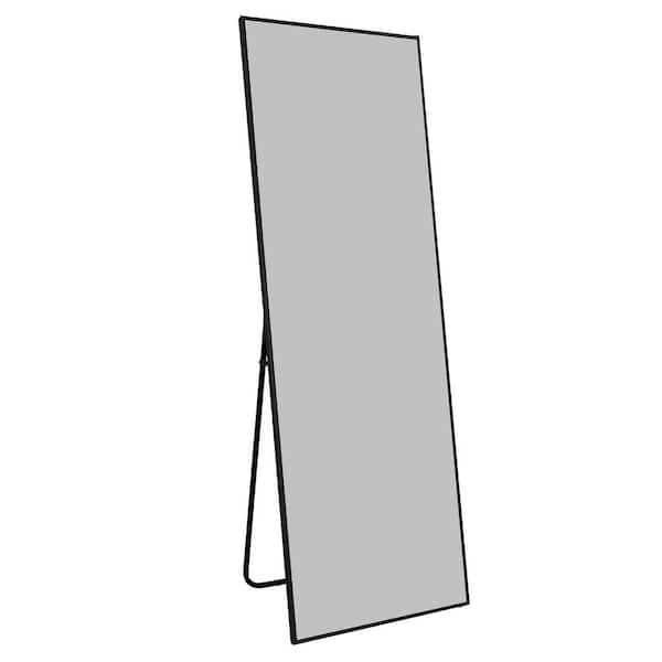 Unbranded 21 in. W x 64 in. H Rectangular Aluminum Framed Wall Mount or Floor-standing Modern Decor Bathroom Vanity Mirror