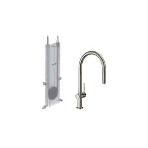 Talis N  Single-Handle Pull Down Sprayer Kitchen Faucet with QuickClean in Stainless Steel Optic