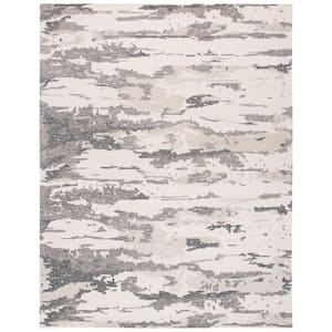 Abstract Charcoal/Ivory 10 ft. x 14 ft. Abstract Sky Area Rug