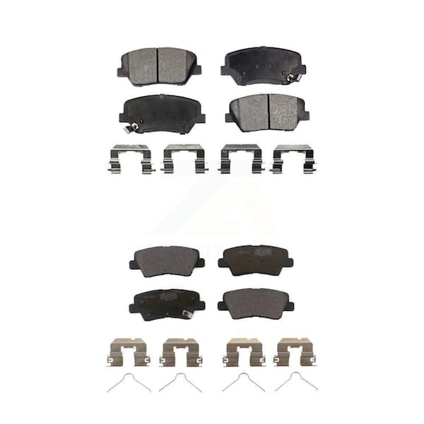 TEC Front Rear Ceramic Brake Pads Kit For 2014-2017 Kia Rondo With Manual Parking KTC-100206