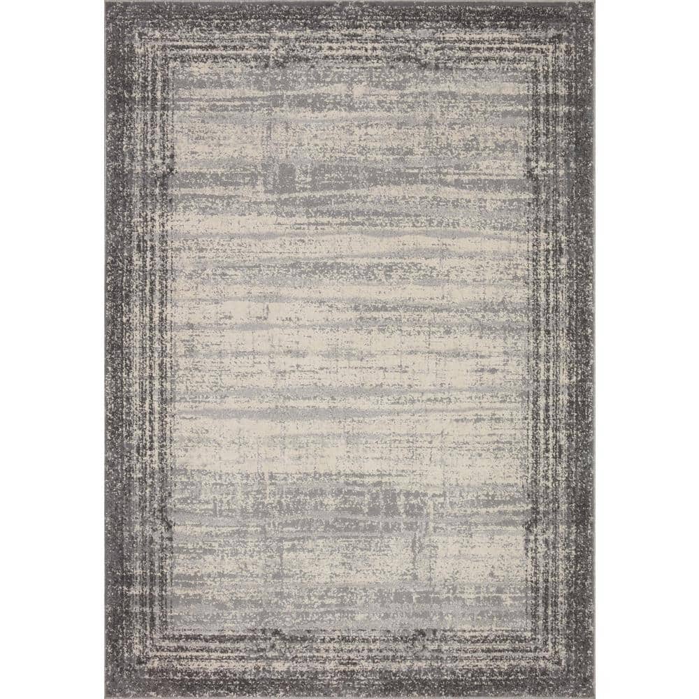 Austen Abstract Pebble & Charcoal Large Area Rug 11'-2" x 15'