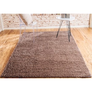 Studio Solid Shag Brown 9' 0 x 12' 0 Area Rug