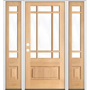 Krosswood Doors 36 in. x 80 in. 3/4 Prairie-Lite English Chestnut Stain ...