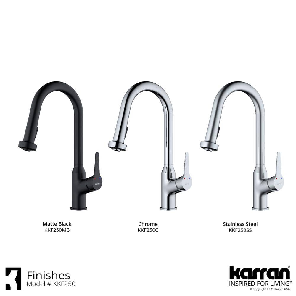 Stainless Steel Single Handle Pull-Down Kitchen Faucet