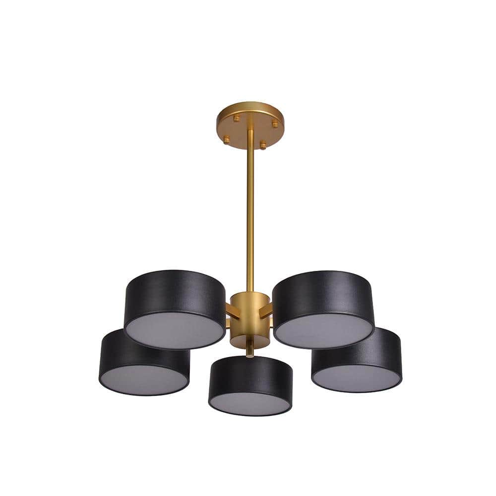 Feliz 24 in. Gold LED Flush Mount