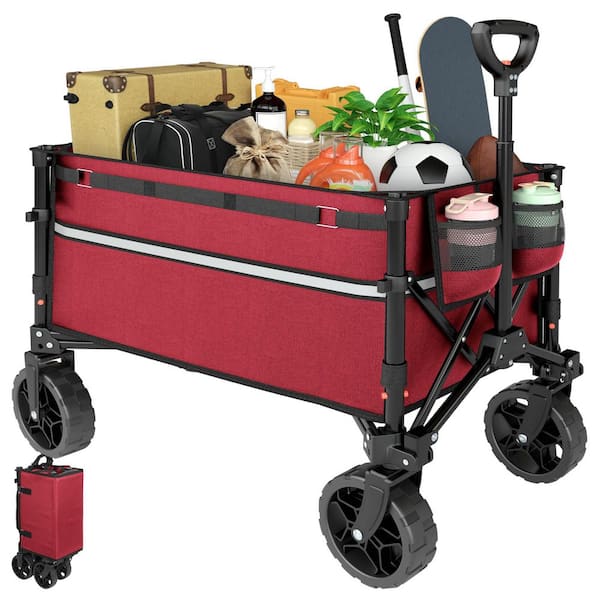 Collapsible Wagon Cart with Wheels for Outdoor Sport