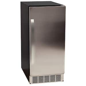 15 in. 50 lbs. Built-In Ice Maker in Stainless Steel