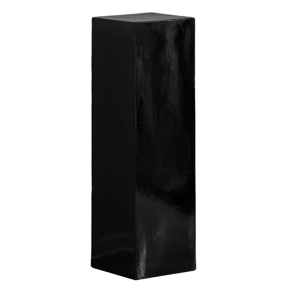 40-Inch Black Fiberglass Pedestal Backdrop Stand - Stylish Flower or Cake Holder for Weddings  Baby Showers  Bridal Showers  Engagement Parties  Birthdays  or as a Display Cube Rack for All Events