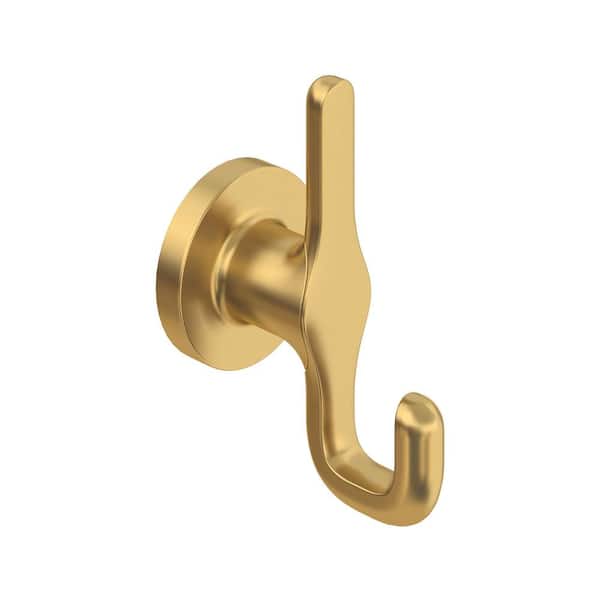 Studio S J-Hook Double Robe/Towel Hook in Brushed Cool Sunrise