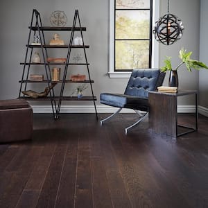 3/8 in. T x 5 in. W x Varying L Wire Brushed Oak Coffee Engineered Hardwood Flooring (492.25 sq. ft./pallet)