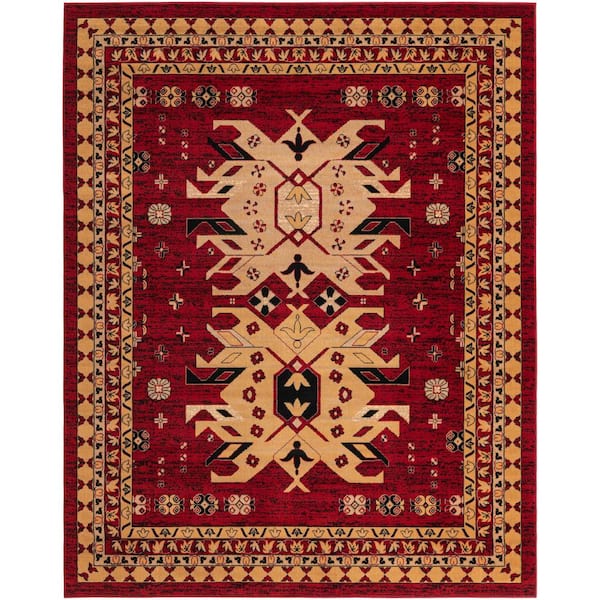 Taftan Oasis Red 8' 0 x 10' 0 Area Rug