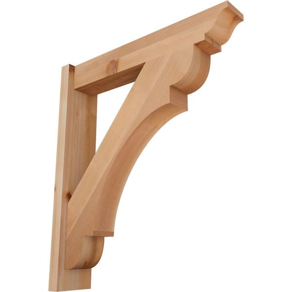 Ekena Millwork 6 in. x 30 in. x 26 in. Western Red Cedar Olympic Traditional Smooth Outlooker