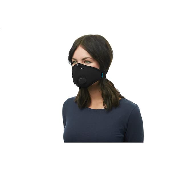 Reusable Face Mask Brown Pattern with Valve Breathing Filter