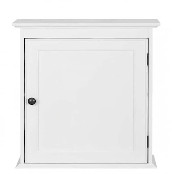 18.7 in. W x 20.5 in. H Wood Rectangular White Surface Mount Medicine Cabinet without Mirror