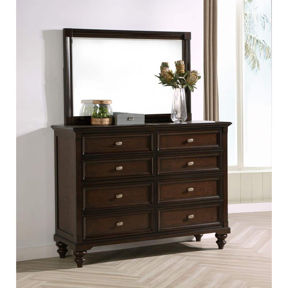 brown dresser with mirror walmart Brown Dresser Mirror
