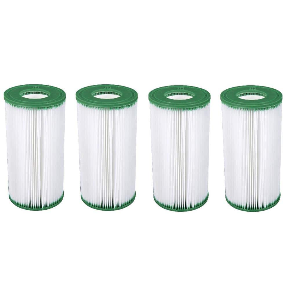 Bestway Type III A/C 1000 and 1500 GPH Replacement Filter Pool Cartridges (4-Pack) -  4 x 90357E-BW