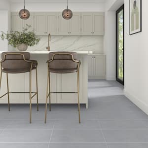 Cohesion Grey 12 in. x 24 in. Color Body Porcelain Floor and Wall Tile (9.5 sq. ft./case)