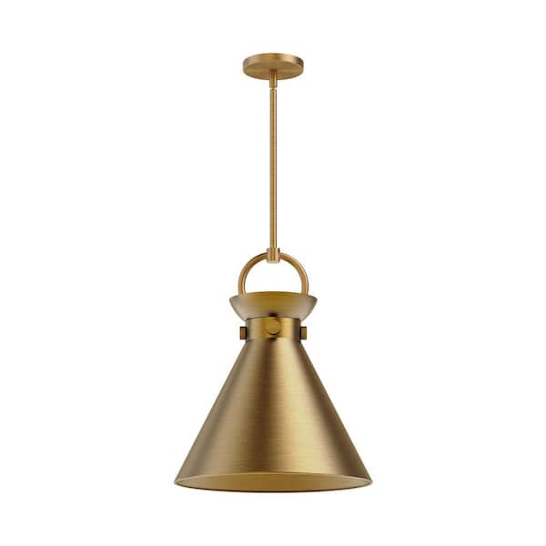 ALORA MOOD Emerson 14 in. 1 Light 60-Watt Aged Gold Pendant Light