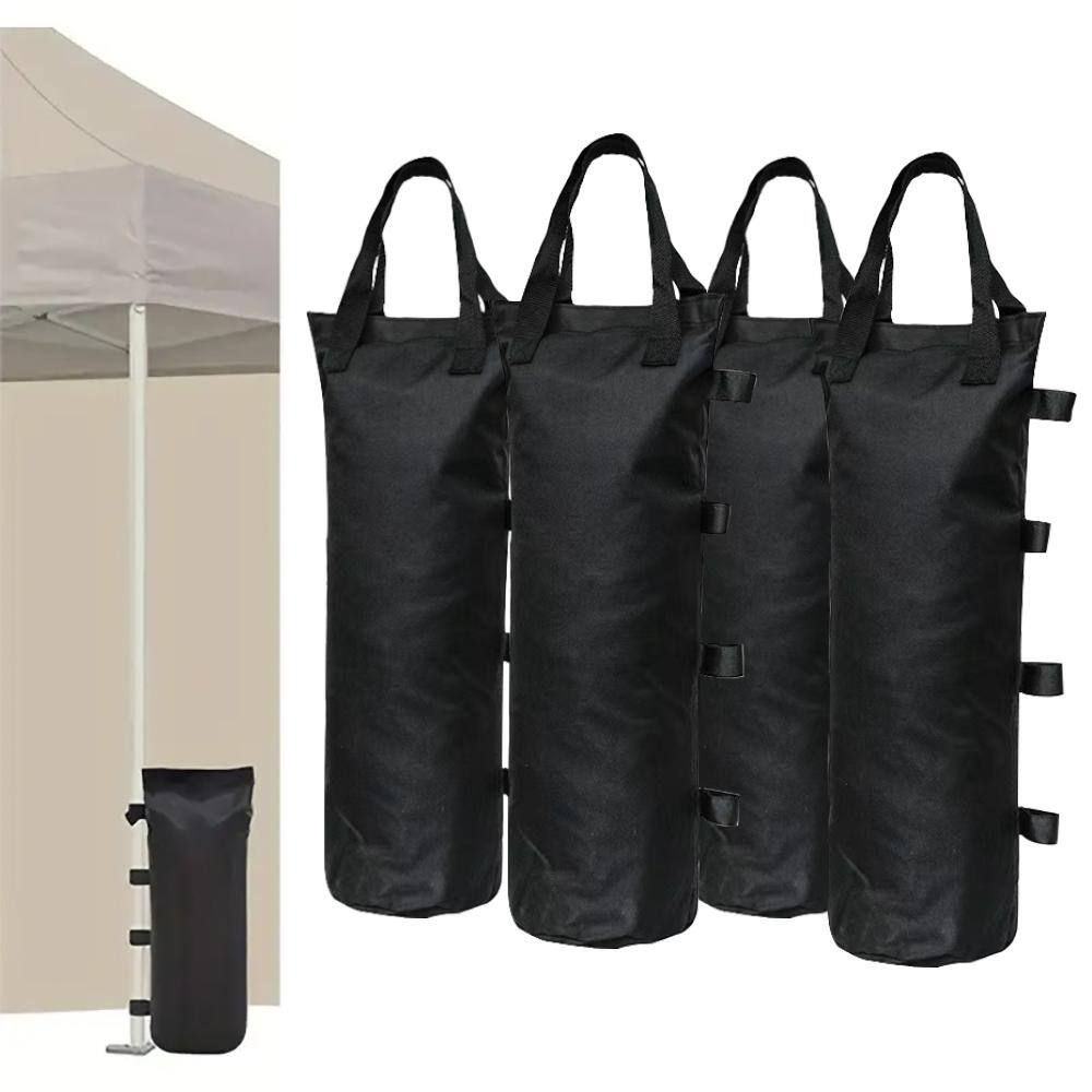 Wellco 5.12 in. x 19.69 in. Black Canopy Sand Bags Portable Polyester