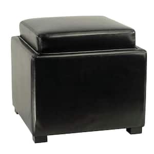Bobbi Black Storage Ottoman