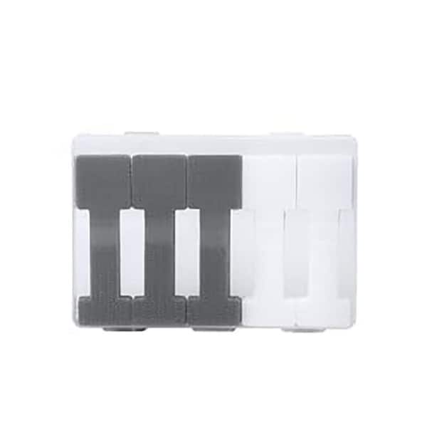 Enhanced 50-Piece Hook and Loop Cable Ties Self-Adhesive Cord Straps Organizers with Storage Box for Desk and Home Use
