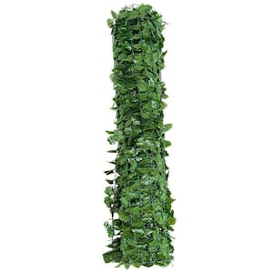 59 in. L x 94.5 in. W x 6 in. H Plastic Faux Ivy Leaf Garden Decorative Fence
