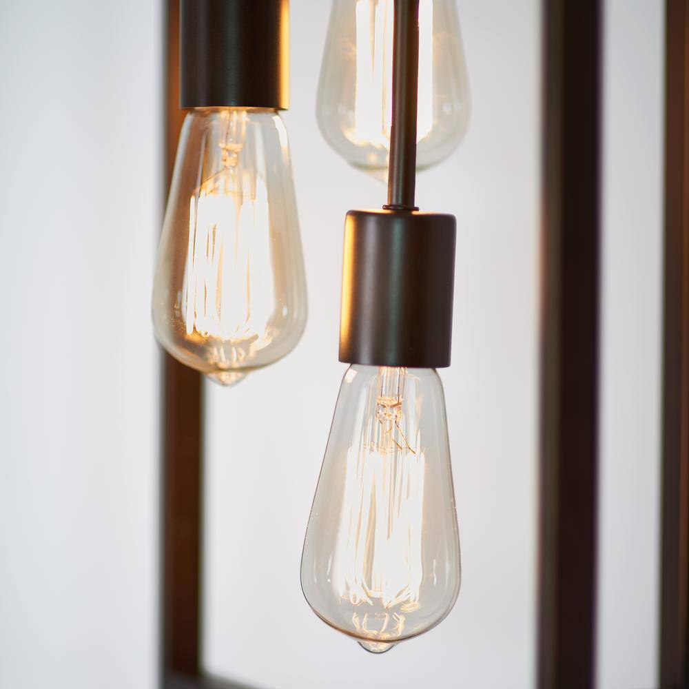 Classic Bronze Sputnik Chandelier with Incandescent Ambience