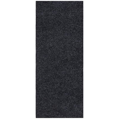 Sweet Home Stores Ribbed Waterproof Non-Slip Rubberback 3x5 Entryway Mat, 2 ft. 7 in. x 4 ft., Black, Polyester Garage Flooring