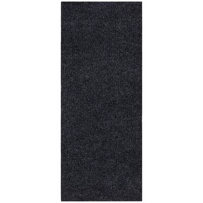 Sweet Home Stores Ribbed Waterproof Non-Slip Rubberback 3x5 Entryway Mat, 2 ft. 7 in. x 4 ft., Black, Polyester Garage Flooring