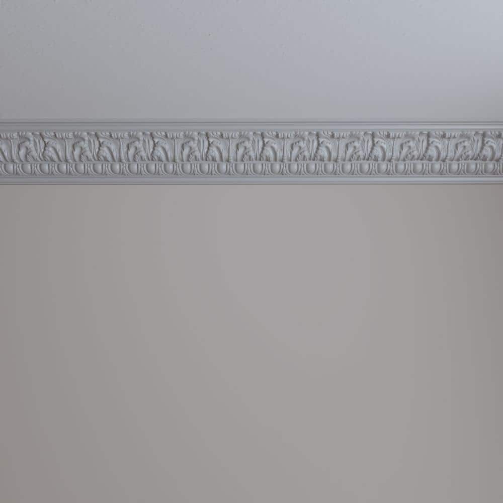 4 1/2"H x 3 7/8"P x 6"F x 94 1/2"L Colton Egg & Dart Acanthus Crown Moulding