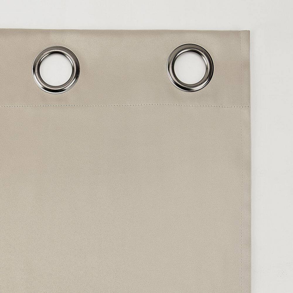 Stone Polyester 52" x 54" Blackout Grommet Curtain Panel