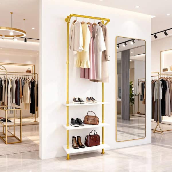 Wall Mounted Iron Hanger Rack YIYIBYUS Clothes Rack X X Iron Wall